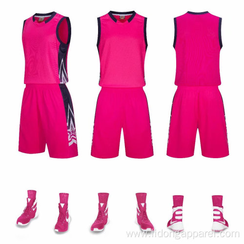 Custom Quick Dry School Basketball Team Jersey Set